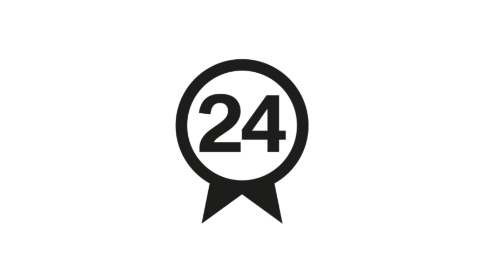 Ikon mit einer 24 in der Mitte